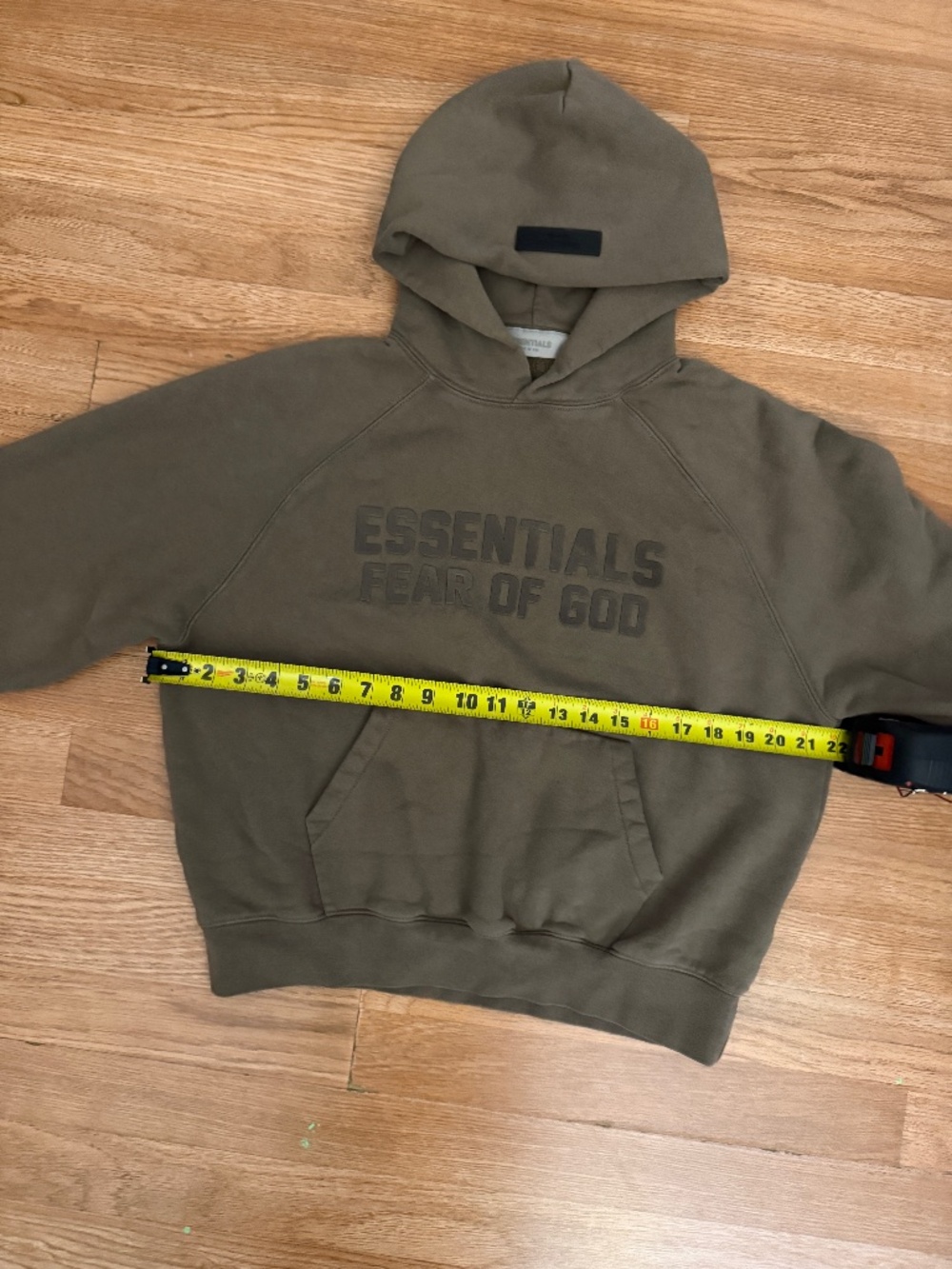 Fear of God Essentials Hoodie Olive Size XS